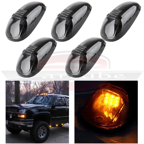 Smoked Lens LED Roof Cab Light Kit 99-02 Dodge Ram 2500-3500